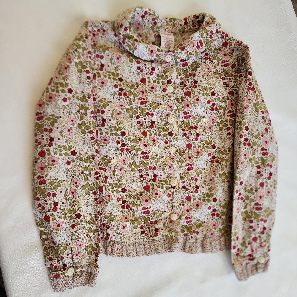 Gymboree, Girls Top, 7, Pinks, Green